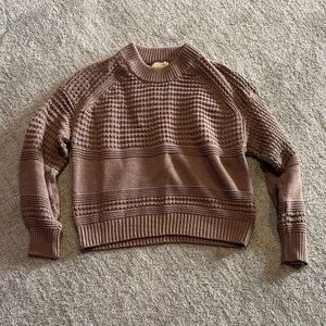 Universal Thread Waffle Knit Tan Sweater